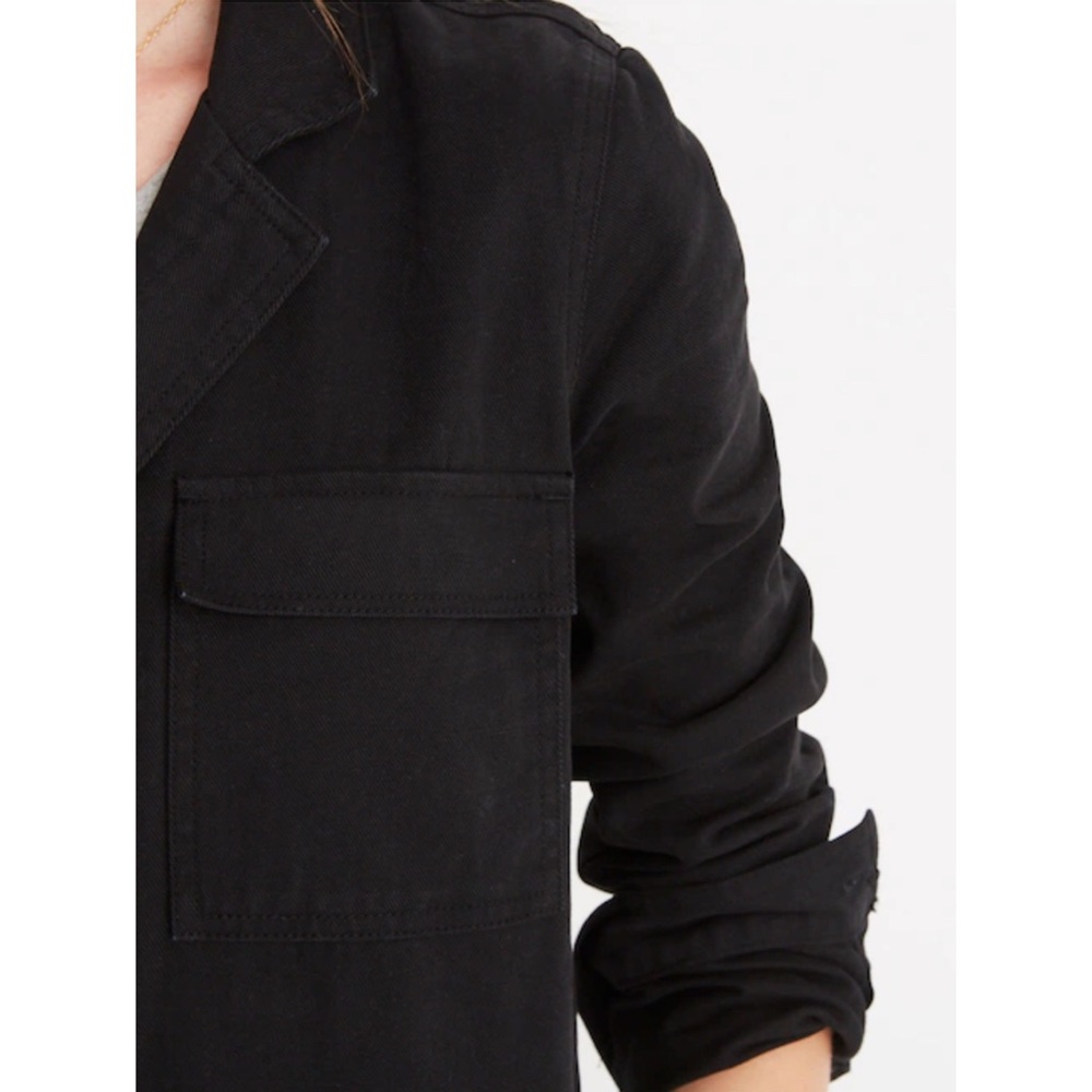 Madewell Signature Coverall Jumpsuit 100% Cotton Denim in Black - Picture 5 of 11